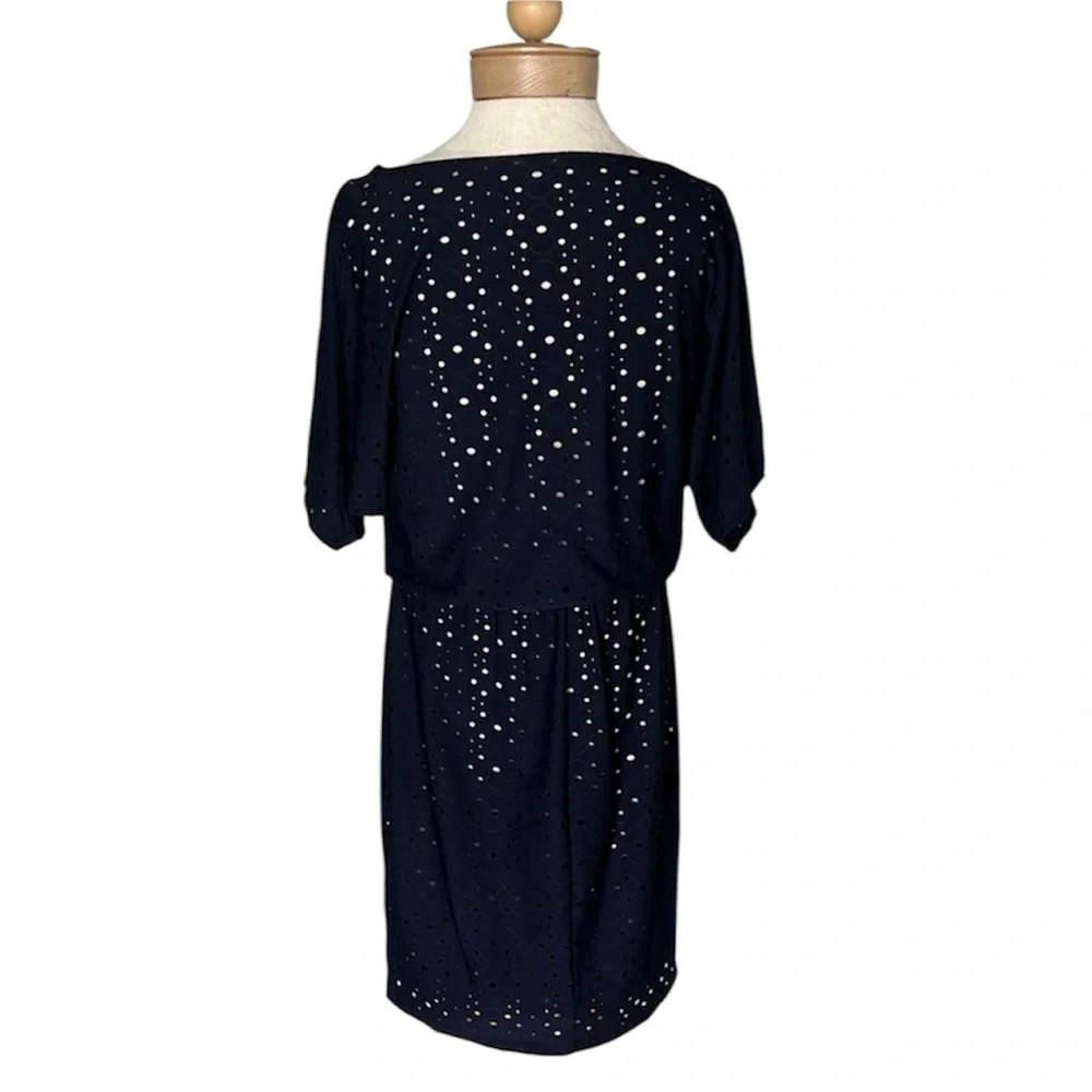 London Times Black Dolman Sleeve Cocktail Dress - Picture 3 of 3